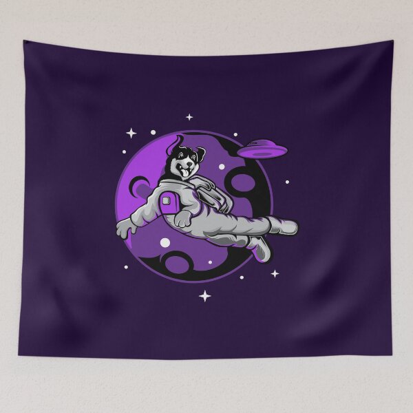 Item preview, astronaut dog playing with a disc designed and sold by Joncasmiart.