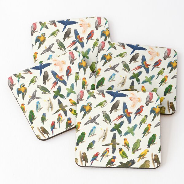 Item preview, Parrots of the World Illustration Chart designed and sold by kakarikihill.
