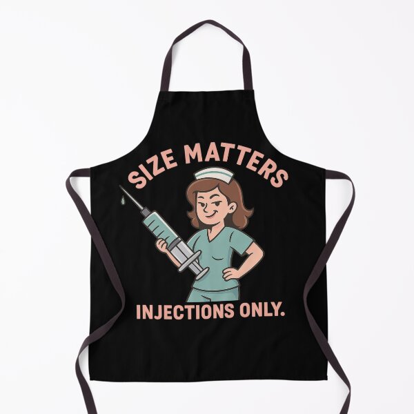Item preview, Size Matters – Funny Nurse Sticker | Bold Medical Humor “Injections Only” Design designed and sold by Vital Vibes.