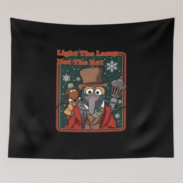 Artikelvorschau, Das Muppets-Weihnachtslied-Gonzo-Rizzo-Sweatshirt: Zünde die Lampe an, nicht die Ratte! entworfen und verkauft von TGonlinestore.