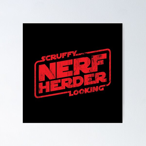 Item preview, Scruffy Looking Nerf Herder - worn version designed and sold by The Common Tee.