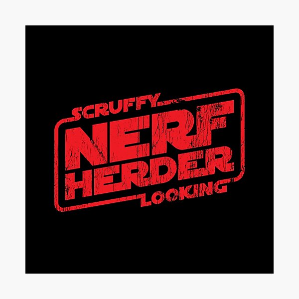 Item preview, Scruffy Looking Nerf Herder - worn version designed and sold by The Common Tee.