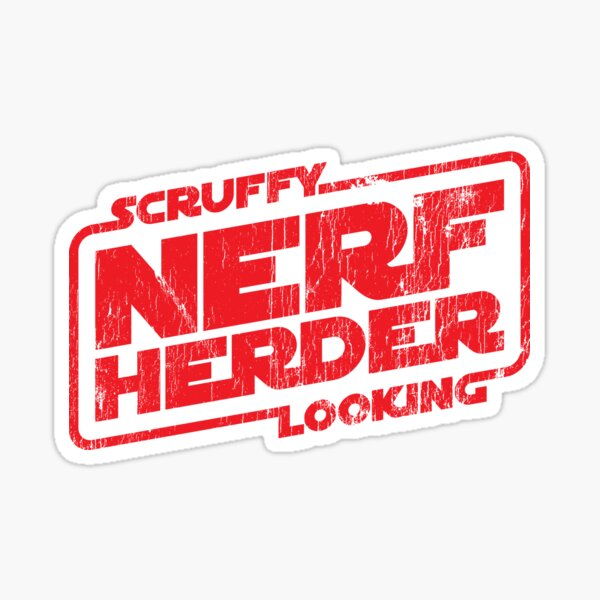 Item preview, Scruffy Looking Nerf Herder - worn version designed and sold by The Common Tee.