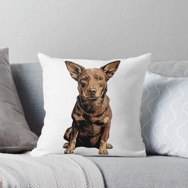 Item preview, Brown Australian Kelpie Dog Illustration designed and sold by whyitsme.