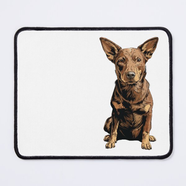 Item preview, Brown Australian Kelpie Dog Illustration designed and sold by whyitsme.