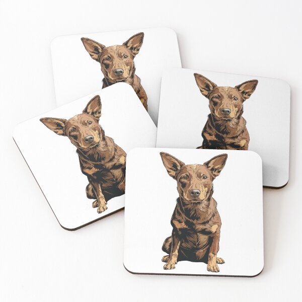 Item preview, Brown Australian Kelpie Dog Illustration designed and sold by whyitsme.