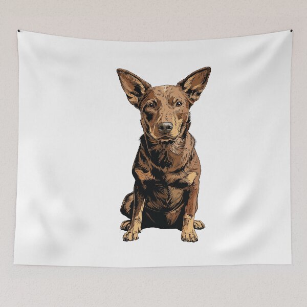 Item preview, Brown Australian Kelpie Dog Illustration designed and sold by whyitsme.