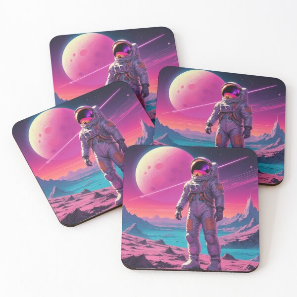 Item preview, 1980's Astronaut Synth Illustration designed and sold by GenesisArtis.
