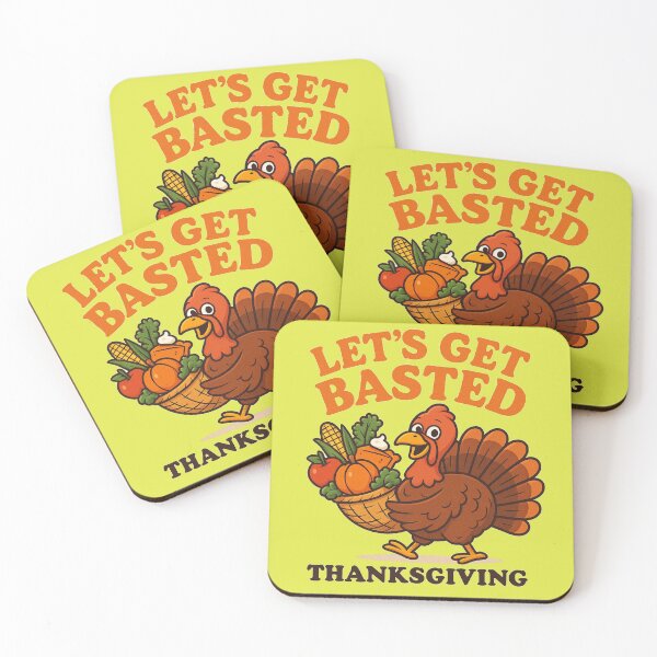 Item preview, Let’s Get Basted – Funny Thanksgiving Turkey Design designed and sold by alizo74.