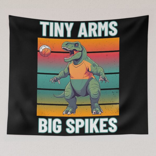 Item preview, Tiny Arms Big Spikes Funny T-Rex Volleyball Player Humor designed and sold by at85productions.