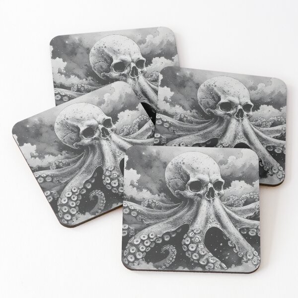 Item preview,  The Abyss Calls the Kraken of Death, Gothic Sea Monster Illustration designed and sold by ServeInH.