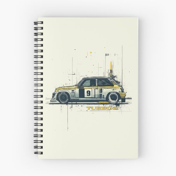 Item preview, Renault 5 turbo GT grunge illustration designed and sold by blackdogshop.