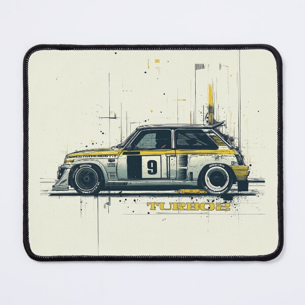 Item preview, Renault 5 turbo GT grunge illustration designed and sold by blackdogshop.