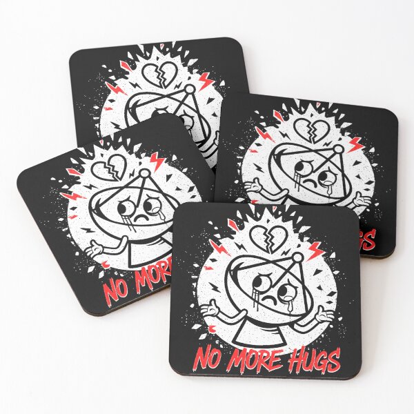 Item preview, No More Hugs Satellite T-Shirt, Grunge Broken Heart Art, Sadcore Punk Sticker, Anti-Social Gift designed and sold by Hostar2024.