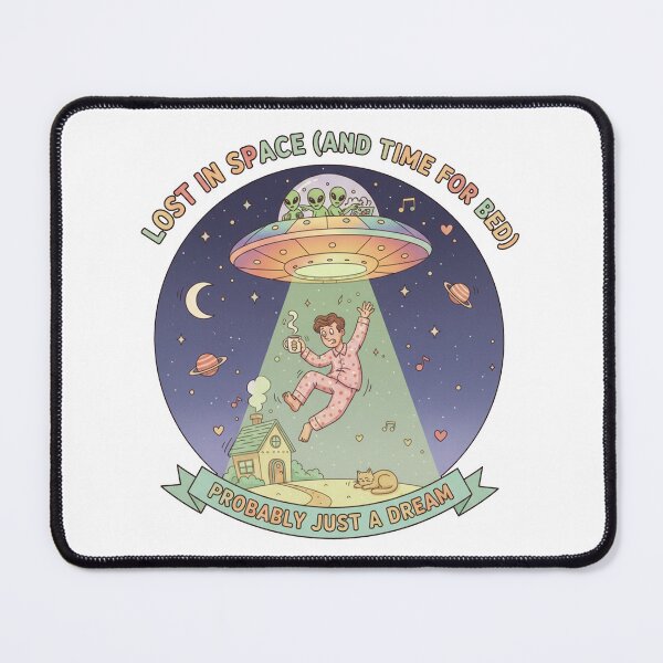 Item preview, Funny Alien Abduction Lost in Space designed and sold by PastelPopShop.