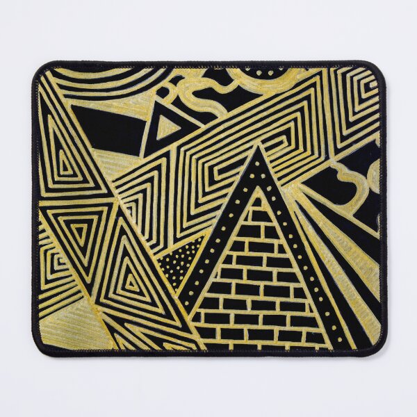 Item preview, Golden Horizon – Abstract Geometric Pyramid Design designed and sold by kenglishart.