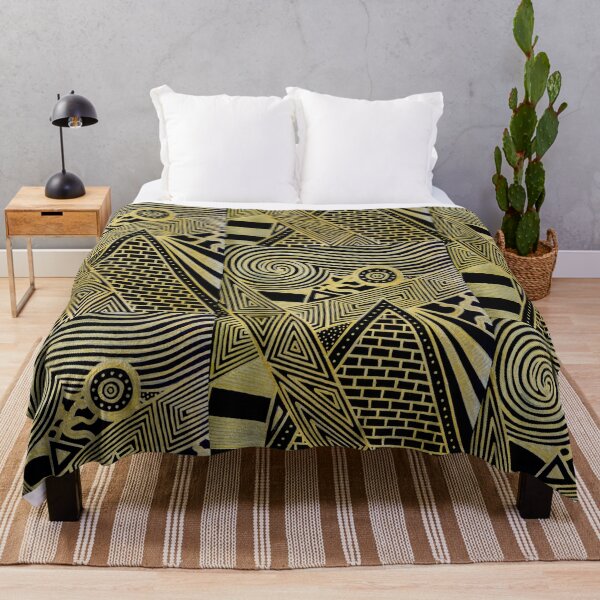 Item preview, Golden Horizon – Abstract Geometric Pyramid Design designed and sold by kenglishart.