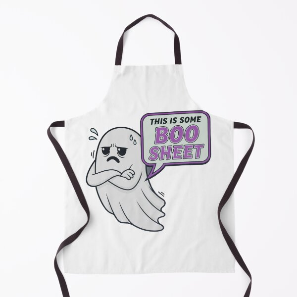 Item preview, Grumpy Ghost "This is Some Boo Sheet" Halloween Pun designed and sold by MRMDesign90.