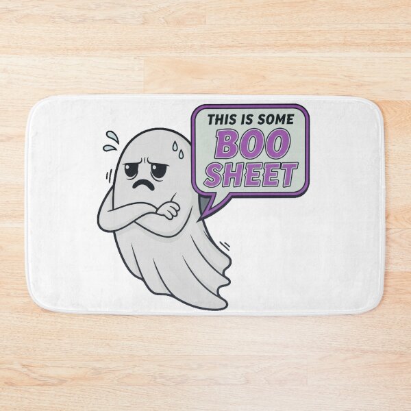 Item preview, Grumpy Ghost "This is Some Boo Sheet" Halloween Pun designed and sold by MRMDesign90.