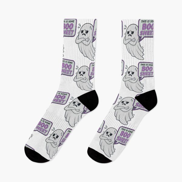Item preview, Grumpy Ghost "This is Some Boo Sheet" Halloween Pun designed and sold by MRMDesign90.
