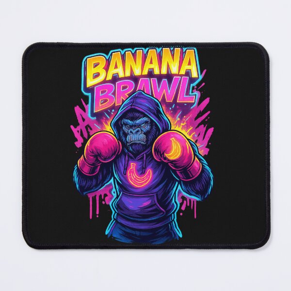 Item preview, Banana Brawl – Neon Street Boxing Ape designed and sold by Thaivi Design.