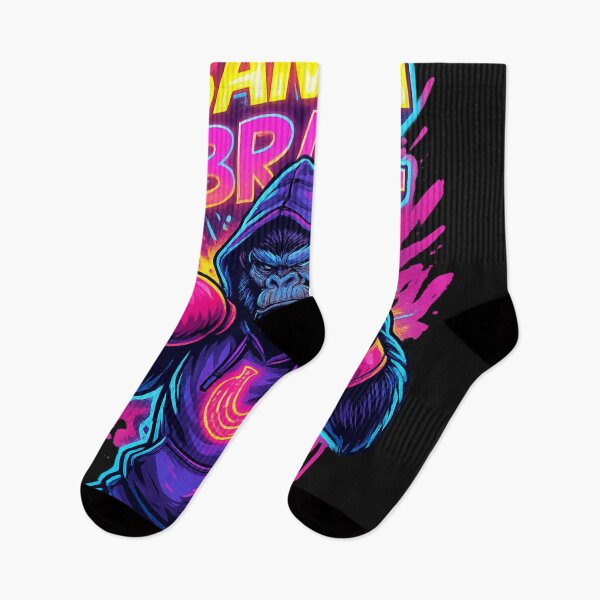 Item preview, Banana Brawl – Neon Street Boxing Ape designed and sold by Thaivi Design.