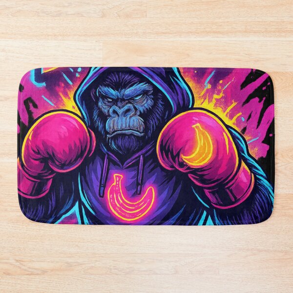 Item preview, Banana Brawl – Neon Street Boxing Ape designed and sold by Thaivi Design.