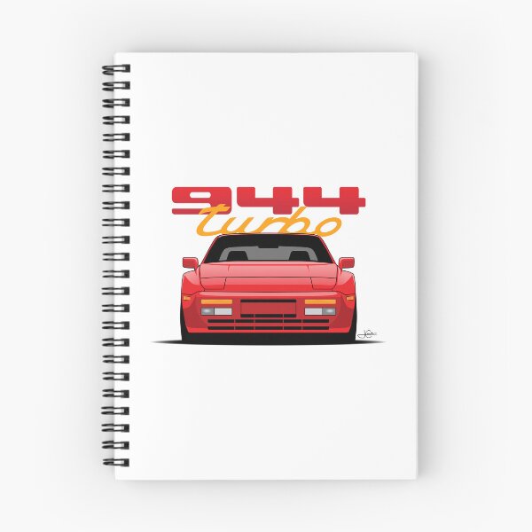 Item preview, Front View Porsche 944 Turbo Guards Red Illustration designed and sold by blackdogshop.