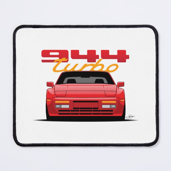 Item preview, Front View Porsche 944 Turbo Guards Red Illustration designed and sold by blackdogshop.