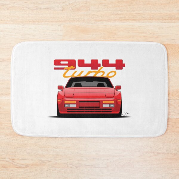 Item preview, Front View Porsche 944 Turbo Guards Red Illustration designed and sold by blackdogshop.