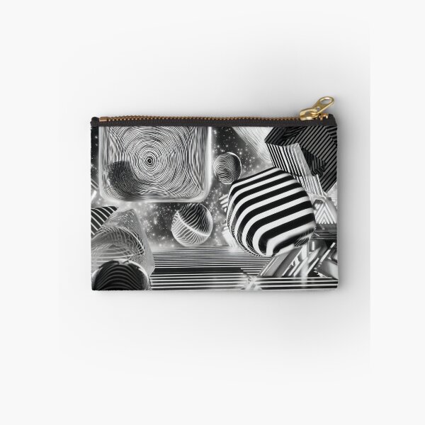 Item preview, Monochrome Abstract 3D Spheres – Futuristic Black and White Geometric Optical Illusion Art designed and sold by Grafititee.