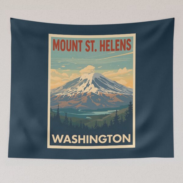 Item preview, Mount St. Helens - Washington designed and sold by GoodOldVintage.