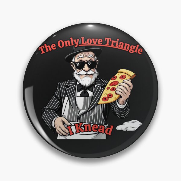Item preview, The Only Love Triangle I Need Funny Pizza Merchandise  designed and sold by SaucyFoodTruck.