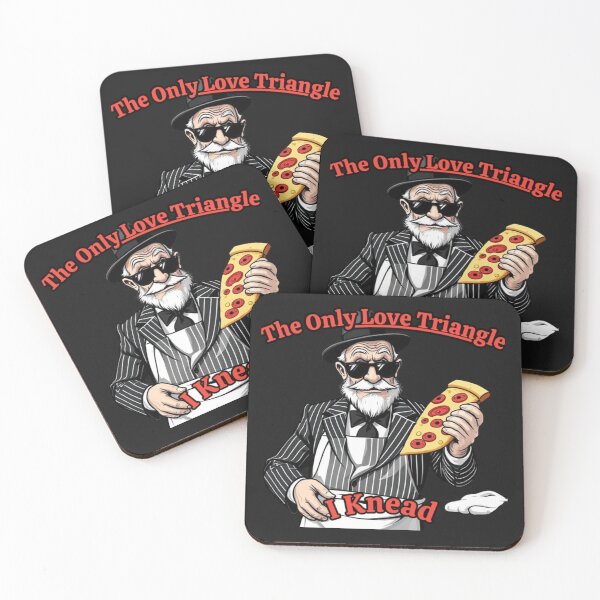 Item preview, The Only Love Triangle I Need Funny Pizza Merchandise  designed and sold by SaucyFoodTruck.