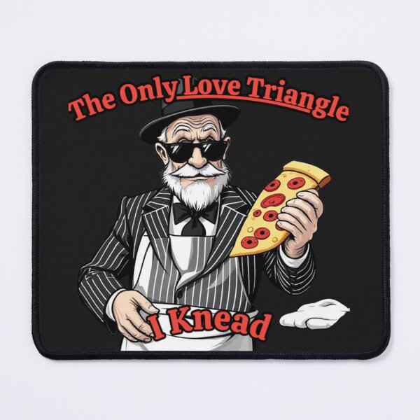 Item preview, The Only Love Triangle I Need Funny Pizza Merchandise designed and sold by SaucyFoodTruck.
