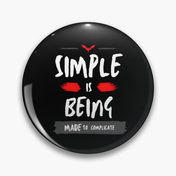 Item preview, Simple Is Being – Deep Minimalist Quote T-Shirt designed and sold by Hussenb.