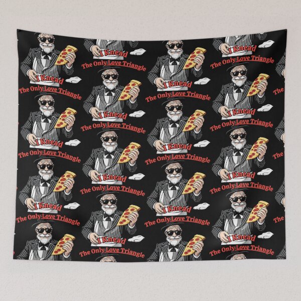 Item preview, The Only Love Triangle I Need Funny Pizza Merchandise  designed and sold by SaucyFoodTruck.