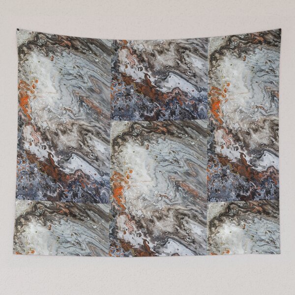 Item preview, Ash and Ember Flow – Abstract Fluid Painting designed and sold by kenglishart.