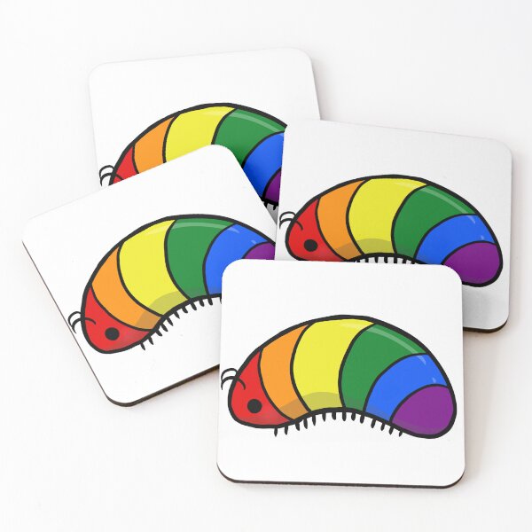 Item preview, Rainbow Pill Bug designed and sold by Chaotic-Crochet.