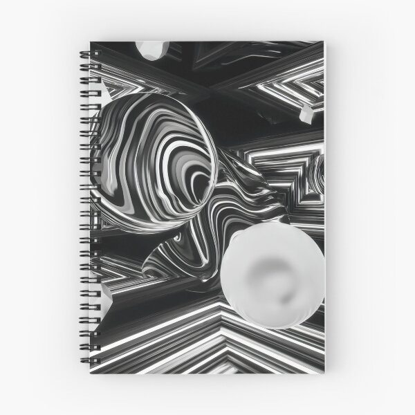 Item preview, Monochrome Abstract 3D Spheres – Futuristic Black and White Geometric Optical Illusion Art designed and sold by Grafititee.