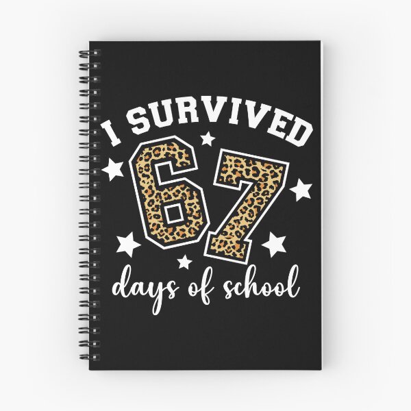 Item preview, I Survived 67 Days of School Funny Leopard Six Seven 67 Meme Teacher Student designed and sold by AnitaBice.