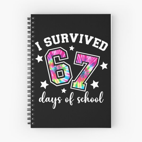 Item preview, I Survived 67 Days of School Tie Dye Six Seven 67 Meme Teacher Student designed and sold by AnitaBice.