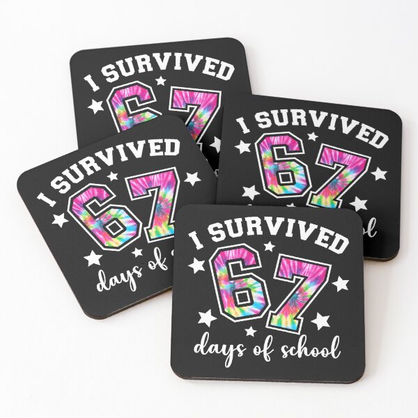 Item preview, I Survived 67 Days of School Tie Dye Six Seven 67 Meme Teacher Student designed and sold by AnitaBice.