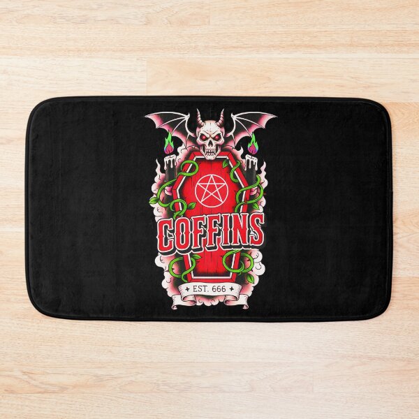 Item preview, Pentagram Coffin Retro Horror Flash designed and sold by CoffinsArt.