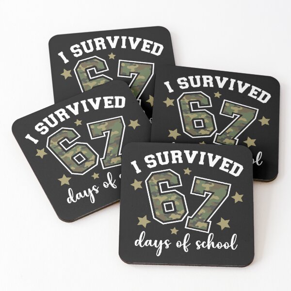 Item preview, I Survived 67 Days of School Camo Six Seven 67 Meme Teacher Student designed and sold by AnitaBice.