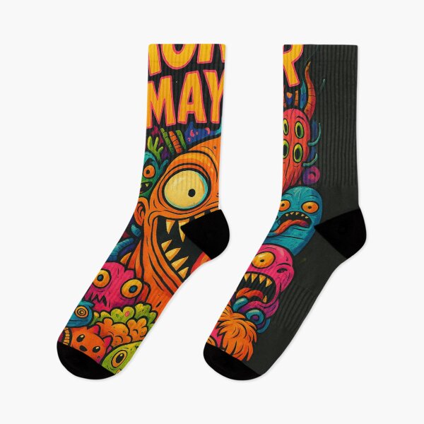 Item preview, Monster Mayhem – Colorful Graffiti Cartoon Art designed and sold by Thaivi Design.