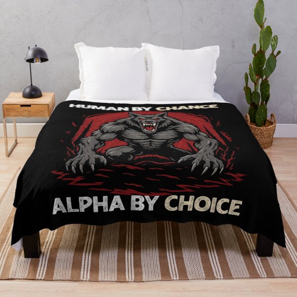 Item preview, Human by Chance, Alpha by Choice - Fierce Werewolf Illustration designed and sold by LashondaGreen89.