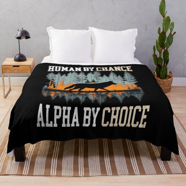 Item preview, Human by Chance, Alpha by Choice - Wolf in Nature Reflection designed and sold by LashondaGreen89.