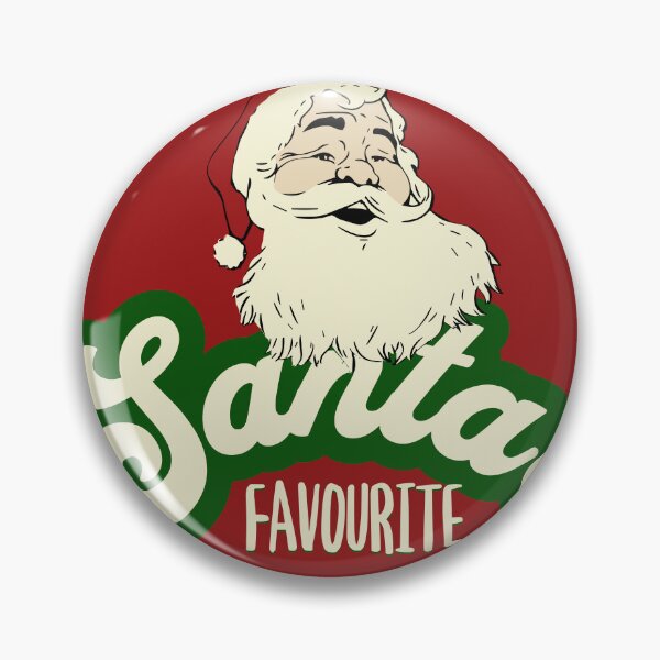 Item preview, Santa's Favorite Retro Script Christmas Design designed and sold by rayraggui.