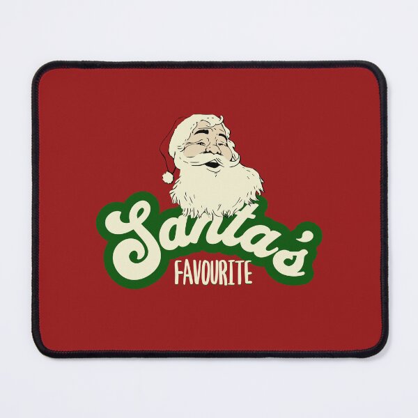 Item preview, Santa's Favorite Retro Script Christmas Design designed and sold by rayraggui.
